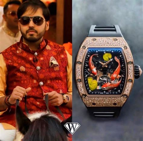 richard mille watches anant ambani|anant ambani watch price.